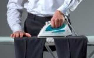 Как убрать следы от утюга на одежде из синтетических и черных тканей?