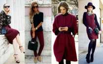 Бордовая юбка: 12 роскошных примеров для создания королевского образа