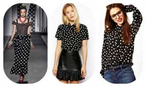 «Горошек с характером»: модные блузки в горошек, с чем носить?