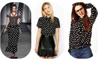 «Горошек с характером»: модные блузки в горошек, с чем носить?