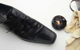 Как очистить кожаную обувь от старого крема